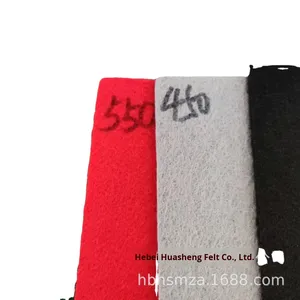 Tapis en <span class=keywords><strong>tissu</strong></span> de brocart gris rouge fileté avec feutre à poils épaissis pour halls d'exposition automobile avec finition brossée - Product Image 3