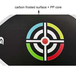Raquette de pickleball d'entraînement en fibre de verre/carbone+PP, économique, durable, légère, 16 mm, personnalisable - Product Image 4