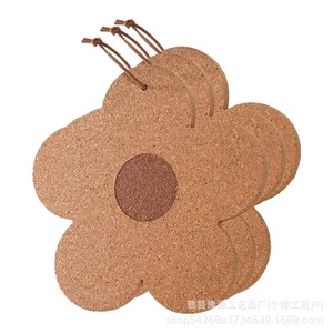 Alfombrilla floral de corcho resistente al calor, alfombrilla gruesa para mesa de cocina, alfombrilla antiescaldante para ollas, accesorio de decoración para el hogar - Product Image 5