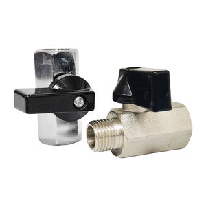 Vanne à boisseau sphérique miniature en laiton BSP mâle/femelle 1/8 1/4 1/2 3/4 à commande manuelle, support personnalisé, pour applications générales et fluides aqueux - Product Image 3