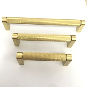 Sản Xuất Tại Trung Quốc Đồ Nội Thất Tủ Phần Cứng Ngăn Kéo Rắn <span class=keywords><strong>Brass</strong></span> Vàng Khía Knob Và Kéo Xử Lý - Product Image 4