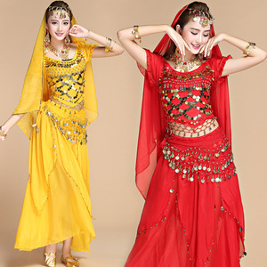 Jh773 festivali arap prenses kostümleri 6 adet hint dans oyalamak <span class=keywords><strong>Bollywood</strong></span> göbek kostüm parti Cosplay prenses fantezi kıyafet - Product Image 4