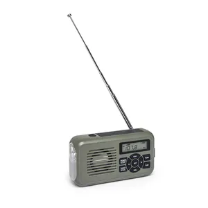 2000 мАч аварийный Солнечный ручной Кривошип AM/FM погодное радио цифровой дисплей будильник