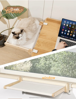 Usine De Luxe Chat Bureau Lit Hamac Lavable Doux En Peluche Tapis pour Chats D'intérieur Meubles En Bois Chat Perchoir Lit