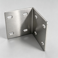 Supports d'angle métalliques décoratifs en zinc plaqué de 2 mm d'épaisseur en forme de L, à une seule face, pour le bois