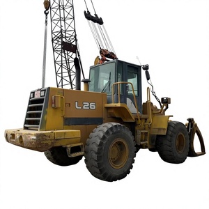 Cargadora de Ruedas Usada L26, Capacidad de Carga Nominal de 9 Toneladas, Motor y Bomba TCM de 60KW, Equipo de Construcción de Uso Pesado con Accesorio de Grúa - Product Image 1