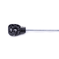 Isolateur décalé HPSFENCE facile à installer, résistant aux UV et étanche, compatible avec les bandes et cordes polyvalentes de 9 mm/20 mm pour clôtures de sécurité