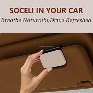 Grosir SOCELI Amber Gypsum Aromatherapy Clip dengan Dudukan Visor Bentuk U Datar dan Aroma Amber Kustom untuk Branding OEM - Product Image 3