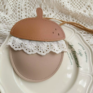 Sac à bandoulière en cuir PU pour enfants, vintage, motif fruits chêne, créatif, fait à la main, style mignon et doux - Product Image 3