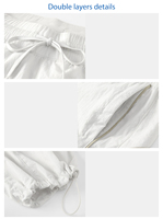 Pantalon de sport décontracté taille haute à cordon de serrage, respirant, extensible dans les quatre sens, écologique, grande taille, léger, printemps-été