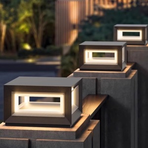 באיכות גבוהה נירוסטה שער עמוד אורות מנורת עמוד עמיד למים הראשי אור מודרני - Product Image 1