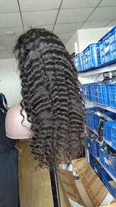 Peluca de cabello humano brasileño <span class=keywords><strong>2022</strong></span> virgen, 1B, cuerpo liso, ondulado, rizado, 13x4 Hd, encaje Frontal, alta densidad, 100% disponible - Product Image 3