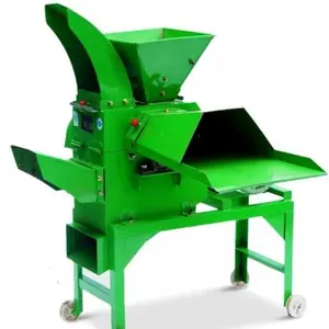 Hot Sale Electric Agricultural Chaff Cutter Corn Grain Crusher Straw Ensilage Machine Multifunction Chaff Cutter and Crushing