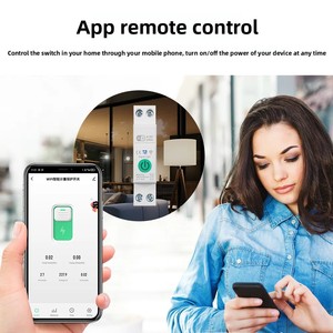 Wi-Fi thông minh ngắt mạch mini 1-63a điều khiển từ xa hộ gia đình ngắt mạch lắp đặt đường sắt gắn kết giám sát điện - Product Image 3