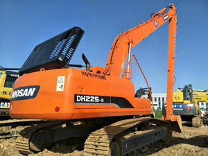 Vente chaude utilisée Doosan DH225-9 pelles sur chenilles hydrauliques 22T bras et flèche de longue portée DH225LC-9 DH225 pelleteuses d'occasion - Product Image 2