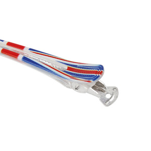 Pinzas para el cabello de 12 cm de plástico con diseño Union Jack y purpurina, herramientas de peinado para mujer de uso diario - Product Image 3