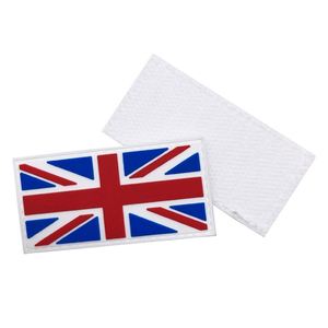 Wholesale Custom Flag Logo <b>Rubber</b> Patch Hook PVC Flag Patches for Clothes - Product Image 2