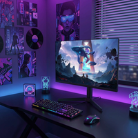 Moniteur de jeu 23,8 pouces FHD 200Hz avec dalle VA CSOT pour l'e-sport, écran HDR 1ms, OEM ODM, 120% sRGB, DP+USB+H-DMI