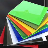 Usine directement vente clair 28mm 30mm feuille de verre plexi en plastique feuille acrylique coulée colorée
