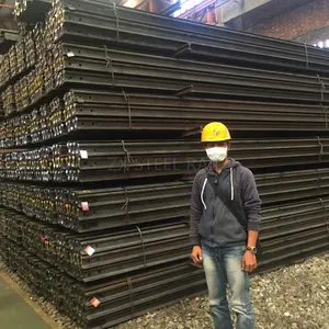 6 - 12m Length and Q235 / 55Q Grade light steel rail for mineria