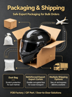 Casque de moto rétro léger en fibre de carbone certifié ECE DOT, absorption des chocs, doublure lavable, intégral/ouvert