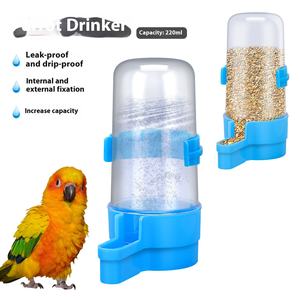 Bebedero Automático <span class=keywords><strong>para</strong></span> Pájaros, Alimentador de Alimentos, Jaula <span class=keywords><strong>para</strong></span> Pájaros y <span class=keywords><strong>Loros</strong></span>, Accesorio de Plástico PP, Forma de Botella, Taza de Agua, Caja de Comida <span class=keywords><strong>para</strong></span> Pájaros - Product Image 2