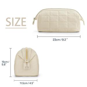 Bolsa <span class=keywords><strong>de</strong></span> maquillaje <span class=keywords><strong>de</strong></span> algodón <span class=keywords><strong>de</strong></span> seda <span class=keywords><strong>para</strong></span> <span class=keywords><strong>mujer</strong></span>, bolsa portátil con cremallera <span class=keywords><strong>para</strong></span> acolchado hinchado, cierre <span class=keywords><strong>de</strong></span> cremallera impermeable, funda organizadora <span class=keywords><strong>de</strong></span> maquillaje - Product Image 4