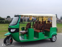 Tricycle électrique homologué EEC 100% électrique, 7 places, 3 roues, taxi pour le marché européen avec un grand espace et un moteur puissant de 4 000W