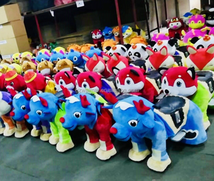 Precio de fábrica al aire libre operado Mini niños batería de felpa <span class=keywords><strong>bestia</strong></span> parachoques coche moneda batería parachoques coches para la venta - Product Image 2