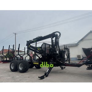 Rimorchi <span class=keywords><strong>Forestali</strong></span> Fuoristrada 4WD Fatti in Casa per Tronchi con Gru a Pinza e Caricatori a Joystick - Product Image 4