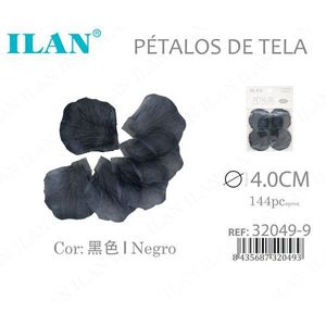 Petali in Tessuto Ilan 4.0Cm Neri, Forniture per Cucito e Artigianato - Product Image 1