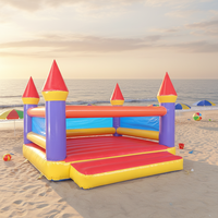 Château gonflable en PVC 4m*4m, maison de saut gonflable, château gonflable extérieur commercial pour enfants