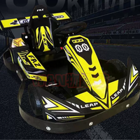 Jeu de course de kart interactif par projection, kart électrique de combat, attraction de parc d'attractions intérieur pour le divertissement familial