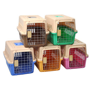 Cage de transport pour animaux de compagnie, <span class=keywords><strong>chien</strong></span> ou chat, grande taille, en plastique, approuvée par les compagnies aériennes, réglementée, pour voyages en avion, 170133 - Product Image 1