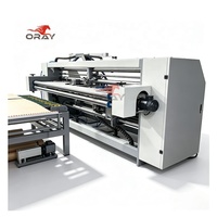 Oray 1200D 3500mm Engrapadora de cajas corrugadas de dos piezas extra ancha, para microflauta delgada E/F, con plataforma de alimentación desmontable adaptable