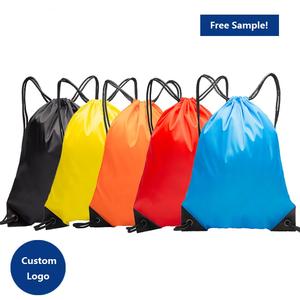 Mochila de compras grande con logotipo personalizado OEM promocional de fábrica, bolsa de transporte de cadena de regalo para gimnasio, bolsas con cordón personalizables - Product Image 3