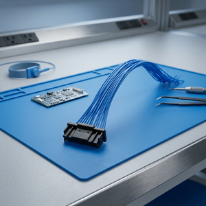 <span class=keywords><strong>KW30</strong></span> Serie 1,0mm Rastermaß Einreihiger Center-Lock-Kabelbaum 28AWG Verzinntes Kupfer PVC-Isoliertes Kabel für Medizinische Geräte - Product Image 3