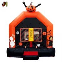 Maison de saut de videur hantée gonflable de citrouille d'Halloween bon marché