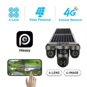 กล้องวงจรปิด Hieasy AOV Always-On 4G พลังงานแสงอาทิตย์ ความละเอียด 4K  4 เลนส์ 360 องศา °   กล้องวงจรปิดไร้สายกลางแจ้ง มองเห็นสีได้ในเวลากลางคืน - Product Image 4