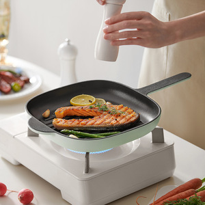 Deslang Enameled <b>Cast</b> Iron Grill <b>Pan</b> Oval Non Stick Induction Compatible Easy Cleaning Frying <b>Pan</b> - Product Image 4