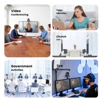 Cámara de Video Profesional para Conferencias y Transmisión en Vivo PTZ USB 1080P 20X para Salas Medianas y Grandes