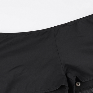 Jupe crayon mini moulante à taille basse sexy en similicuir, 3 boutons, doublure intérieure, design enveloppant écologique, été 2025, nouveauté - Product Image 6