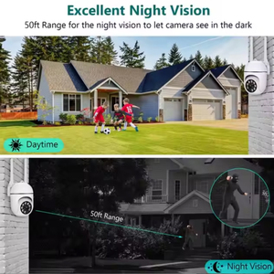 กล้องวงจรปิดไร้สาย A7 Zoom 1080P แบบหลอดไฟในอาคาร พร้อมระบบเตือนภัย กล้องรักษาความปลอดภัยมองเห็นในเวลากลางคืน - Product Image 6