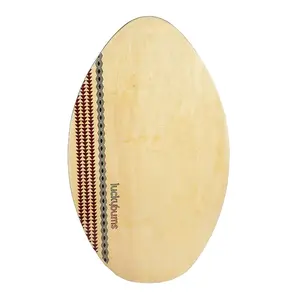 Migliore vendita tavola da Surf di bambù terra amichevole con elegante Design a strisce di miele
