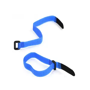 Adjustable Fastener Reusable Colorful Buckle Hook And Loop Strap