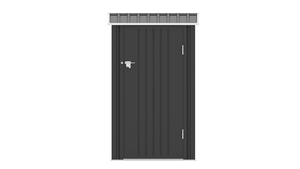 <span class=keywords><strong>Caseta</strong></span> de Jardín Metálica <span class=keywords><strong>Antracita</strong></span>, Resistente a la Intemperie, Ecológica, Almacenamiento Exterior con Puerta con Cerradura para Patio, Jardín, Césped - Product Image 3