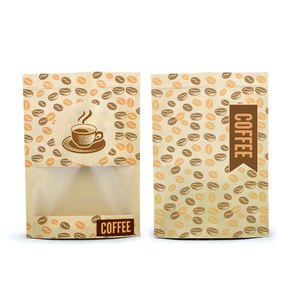 Sac d'emballage octogonal universel pour grains de café, sac autoportant scellé, sac à café en aluminium avec fermeture éclair latérale - Product Image 5