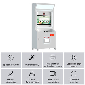 Fotomatón automático con logotipo personalizado, fotomatón con impresora y cámara, fotomatón digital a la venta - Product Image 4