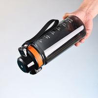 Botella Leejo Personalizada de 32 oz, Boca Ancha, Tritán Ecológico, Libre de BPA, Tapa con Bloqueo, Marcador de Tiempo, para Beber Directamente, Unisex, para Deportes