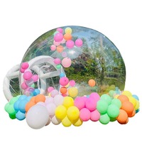 Tente à bulles gonflable transparente populaire en vente, dôme de camping, maison gonflable avec fond rebondissant